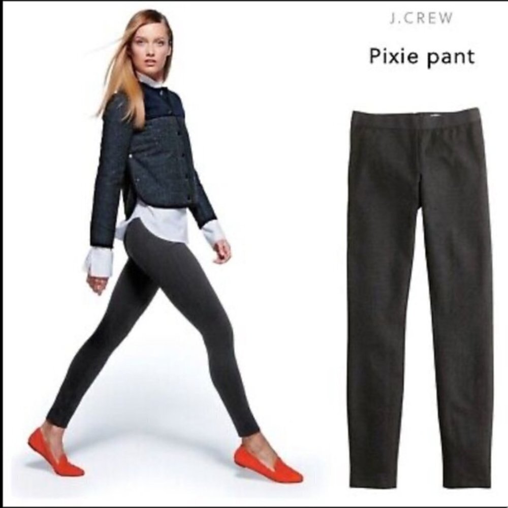 J. Crew Charcoal Gray Pixie Pants Size 8